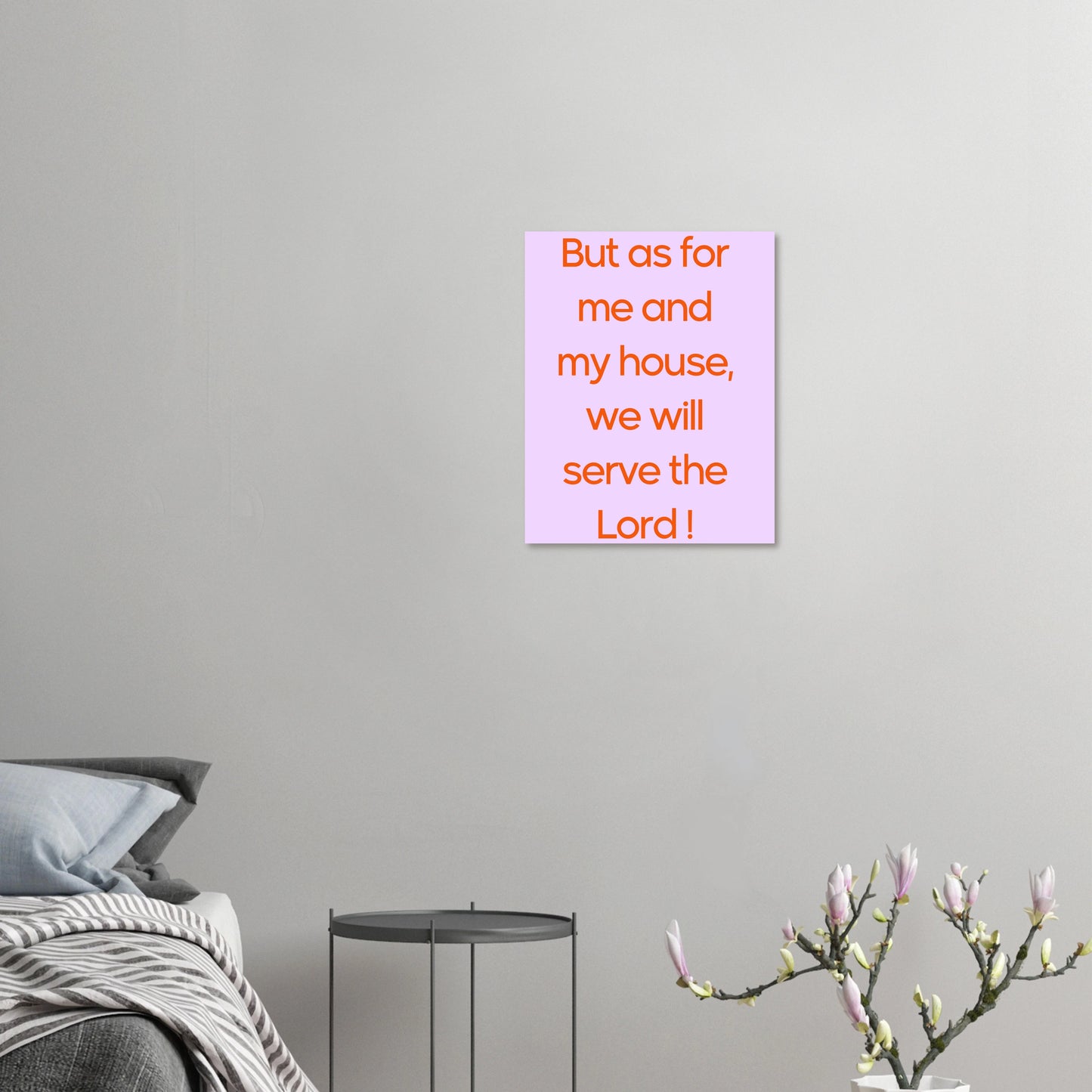 Christliches Poster - But as for me and my house, we will serve the Lord