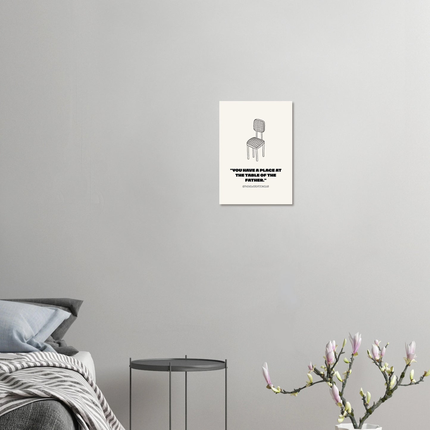 Christliches Poster - „There is a place at the table of the father"