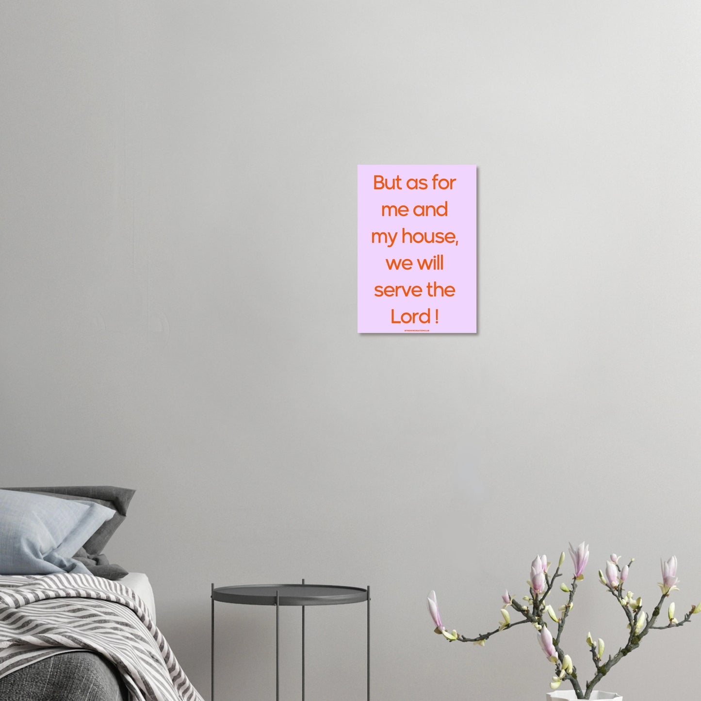 Christliches Poster - But as for me and my house, we will serve the Lord