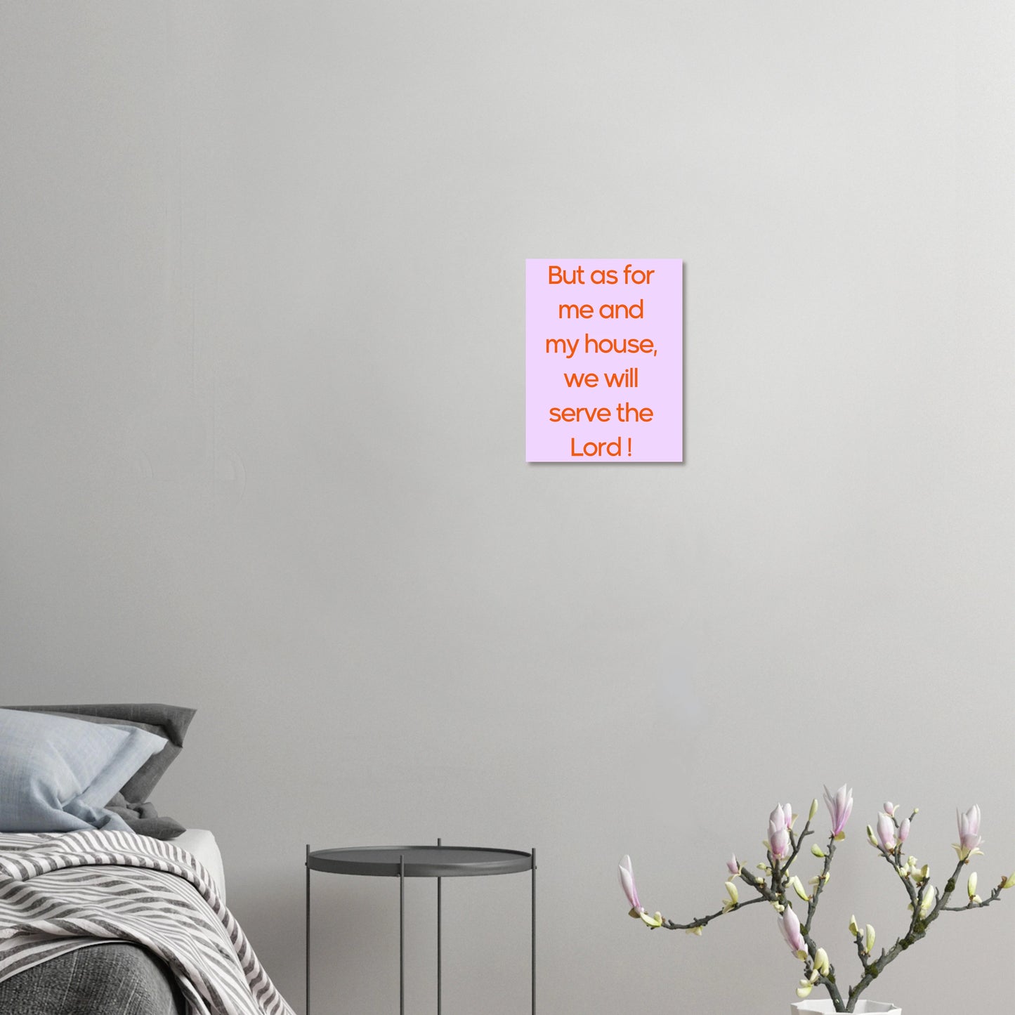 Christliches Poster - But as for me and my house, we will serve the Lord