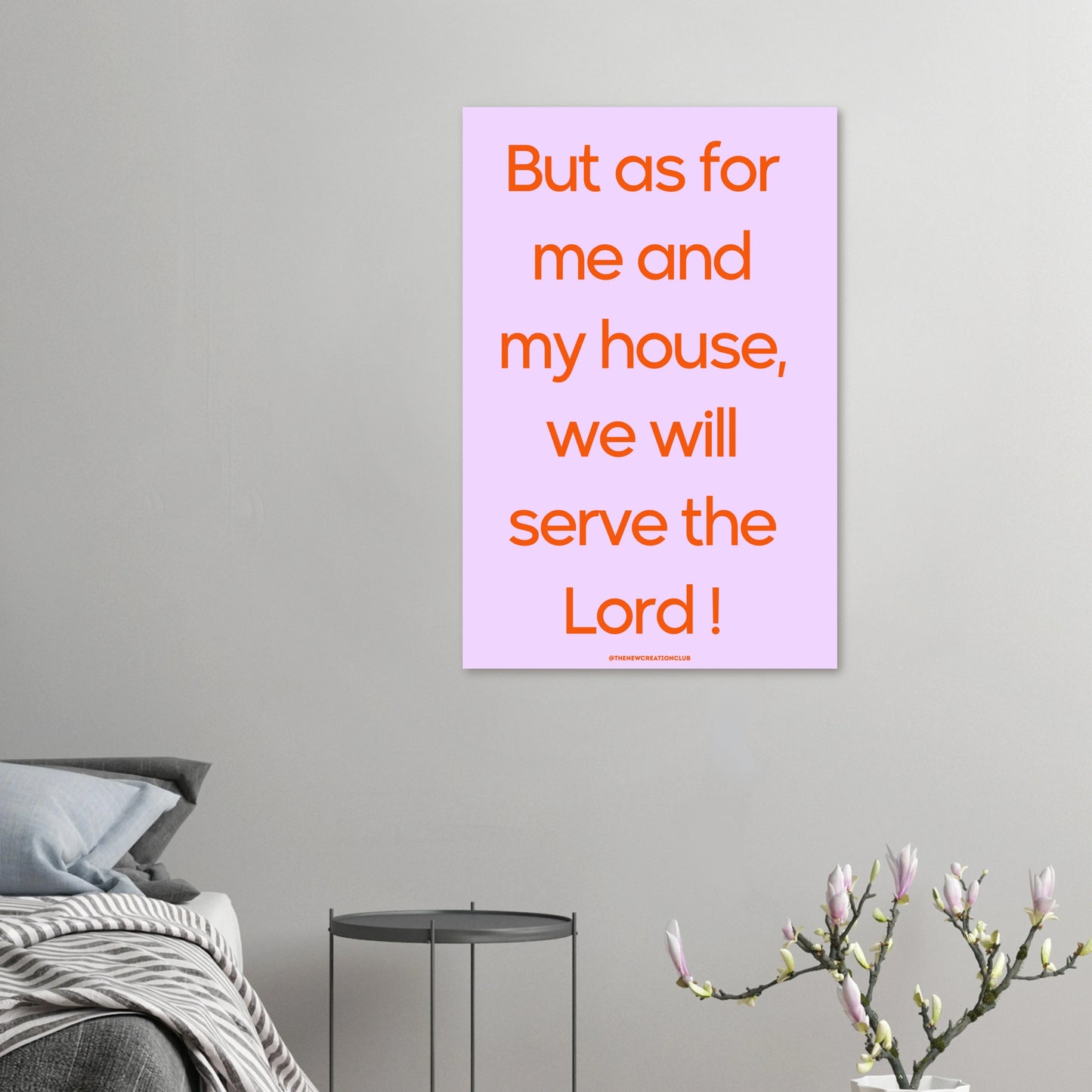 Christliches Poster - But as for me and my house, we will serve the Lord