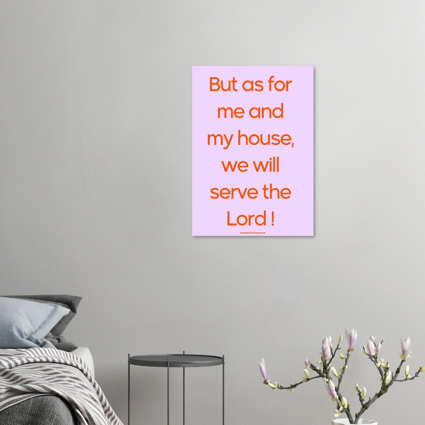 Christliches Poster - But as for me and my house, we will serve the Lord