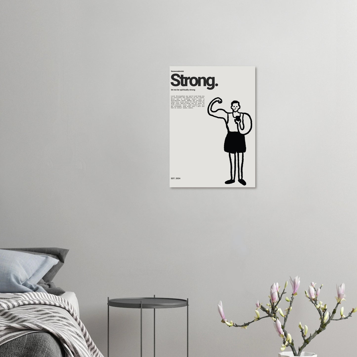 Christliches Poster - Strong