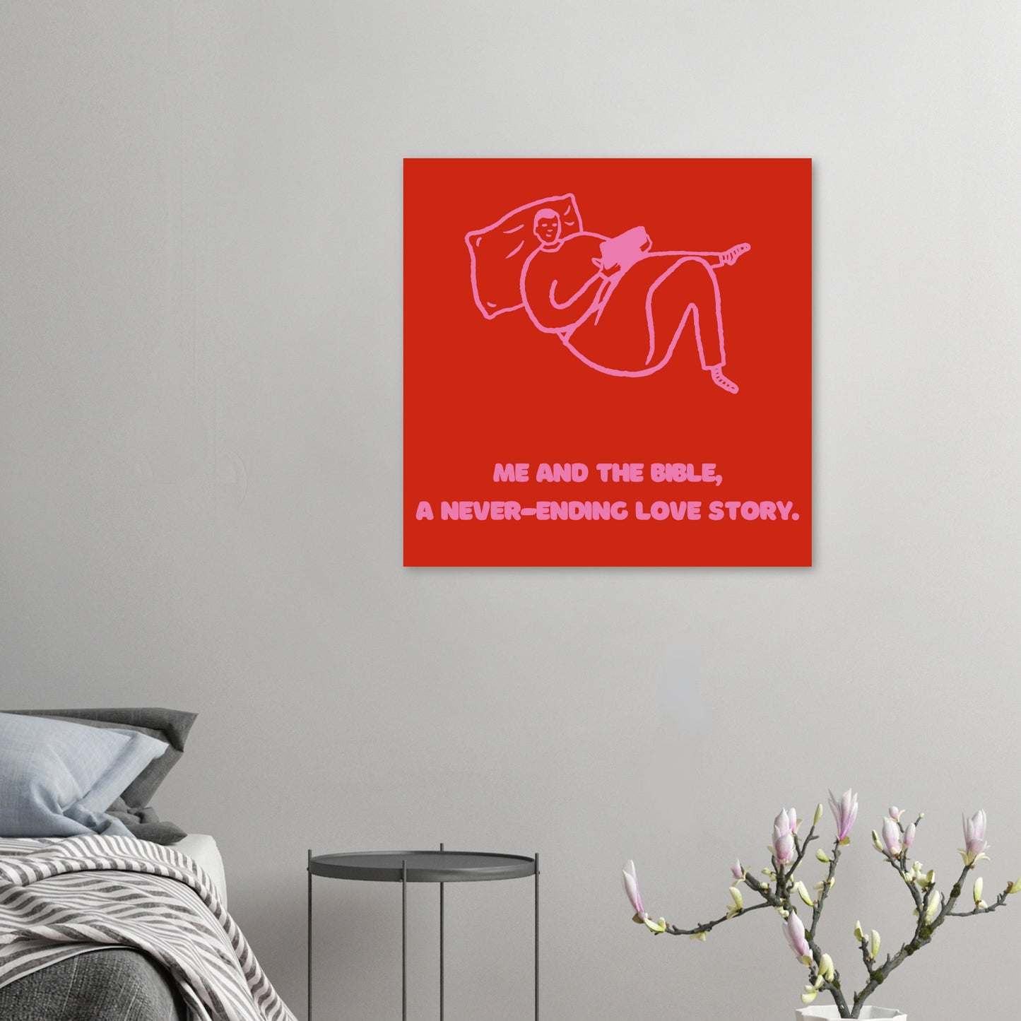 `Me and the Bible, A Never-Ending Love Story`- Klassisches Poster auf halbmattem Papier