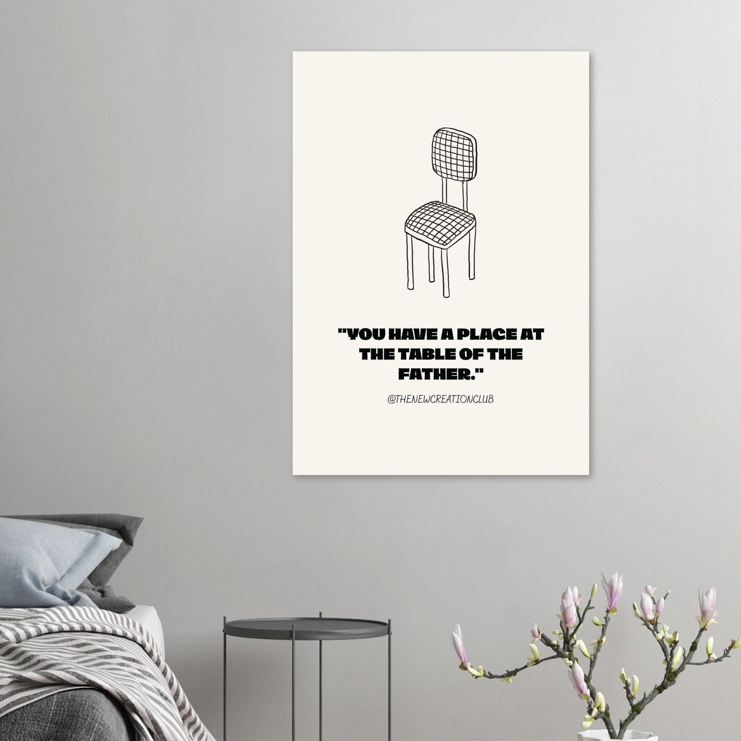 Christliches Poster - „There is a place at the table of the father"