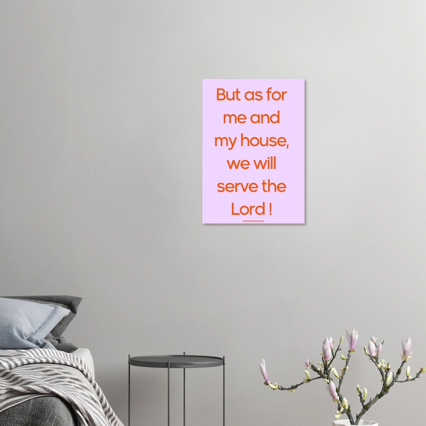 Christliches Poster - But as for me and my house, we will serve the Lord