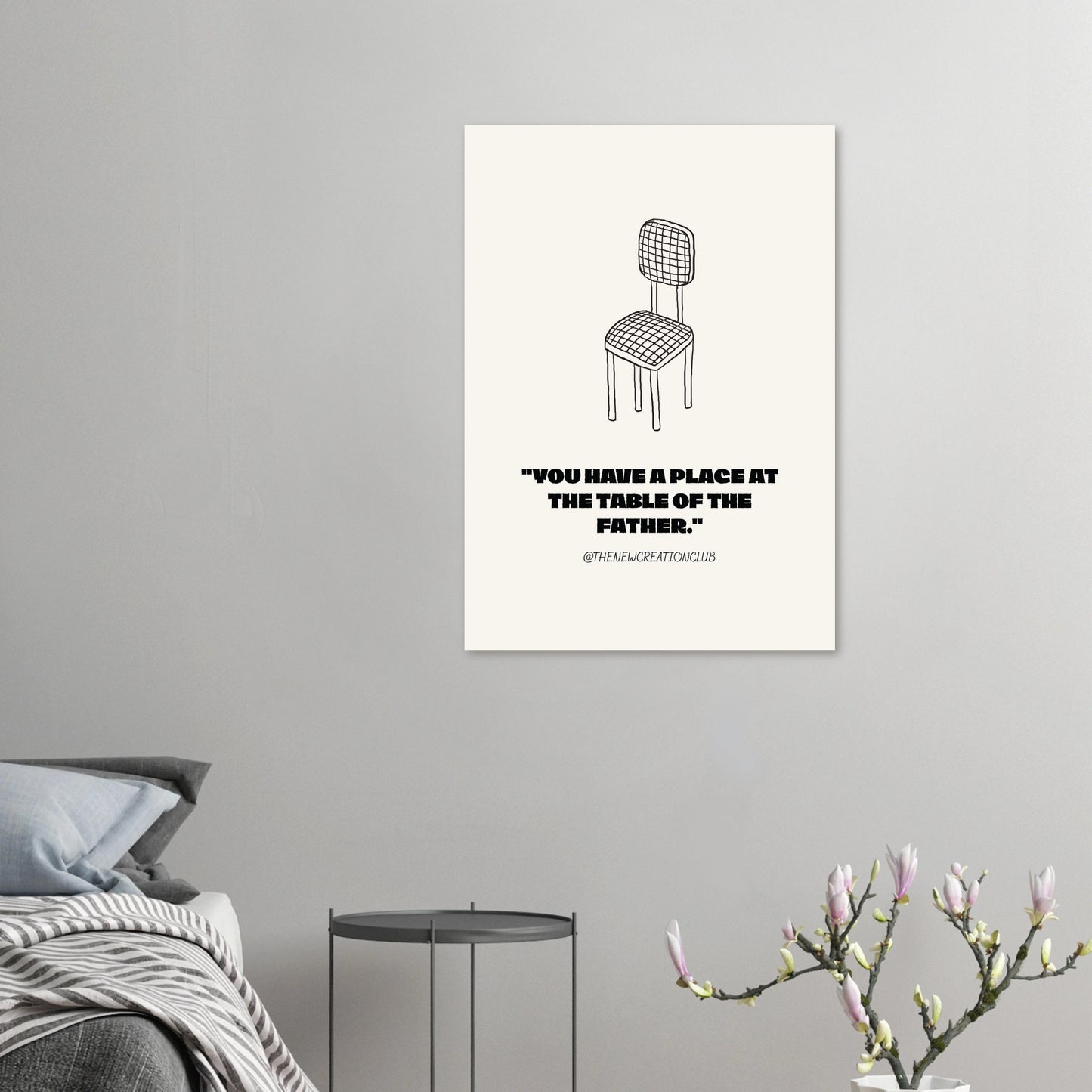 Christliches Poster - „There is a place at the table of the father"