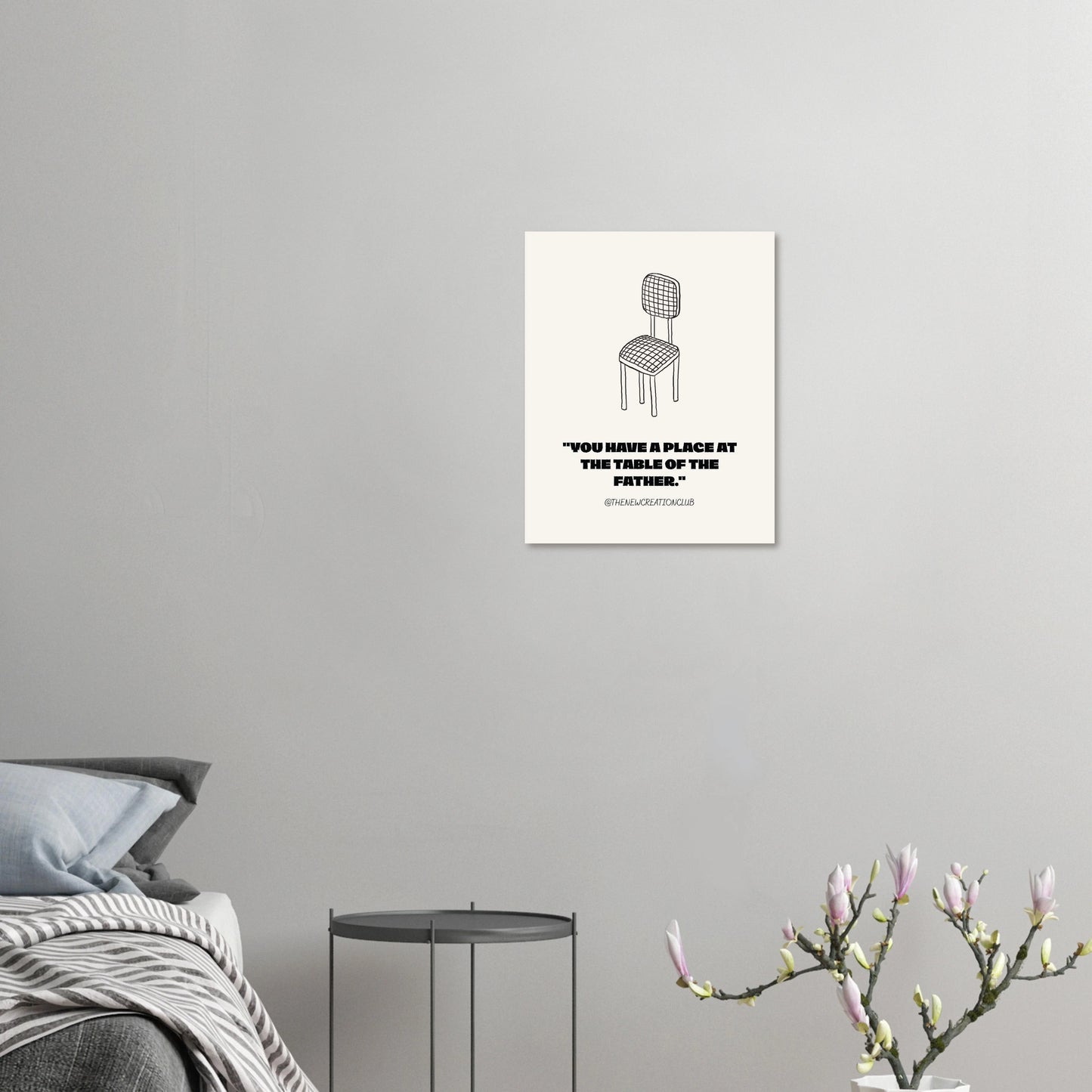 Christliches Poster - „There is a place at the table of the father"