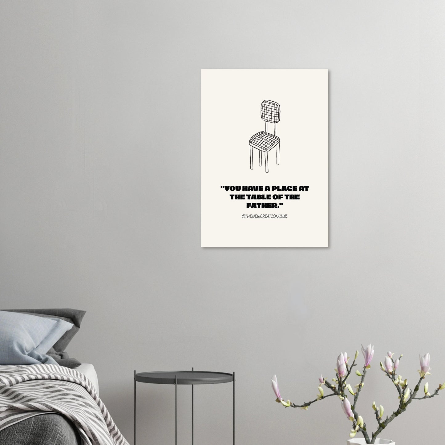 Christliches Poster - „There is a place at the table of the father"