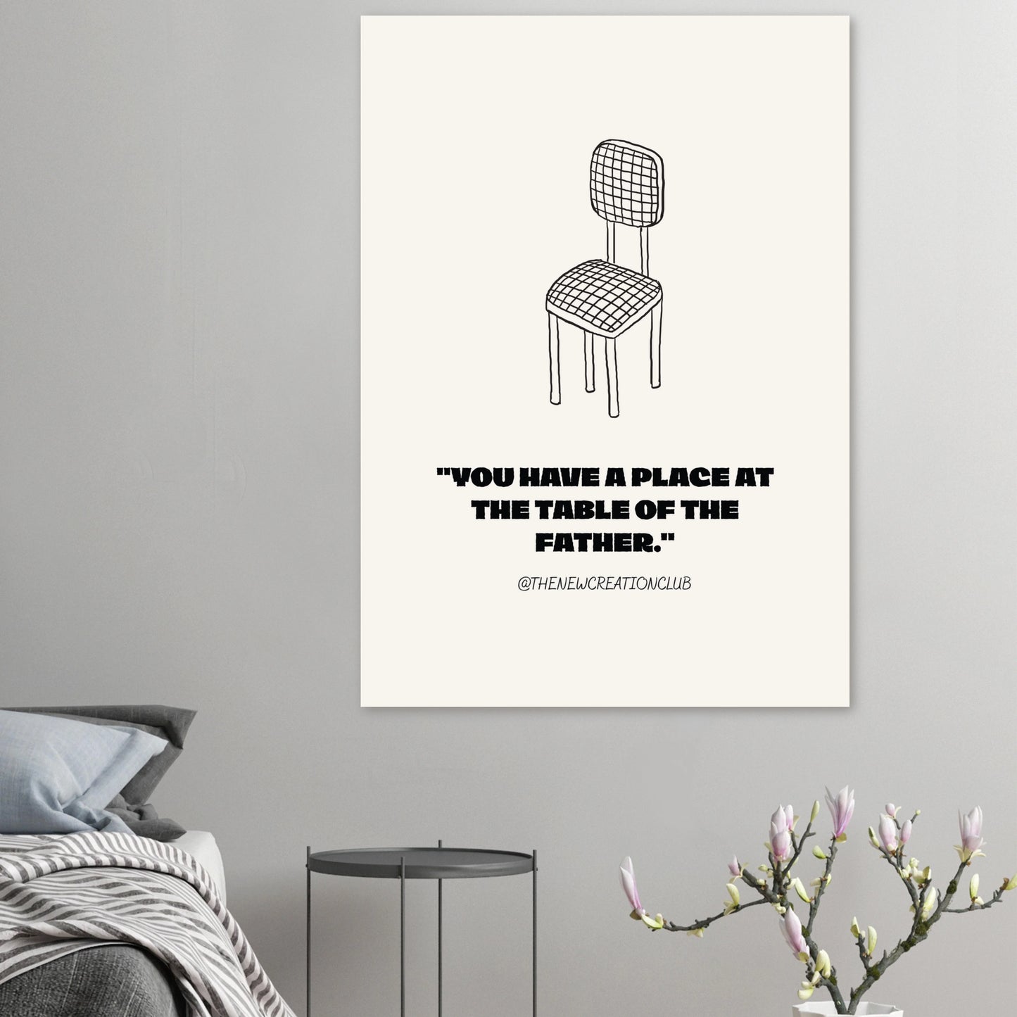 Christliches Poster - „There is a place at the table of the father"