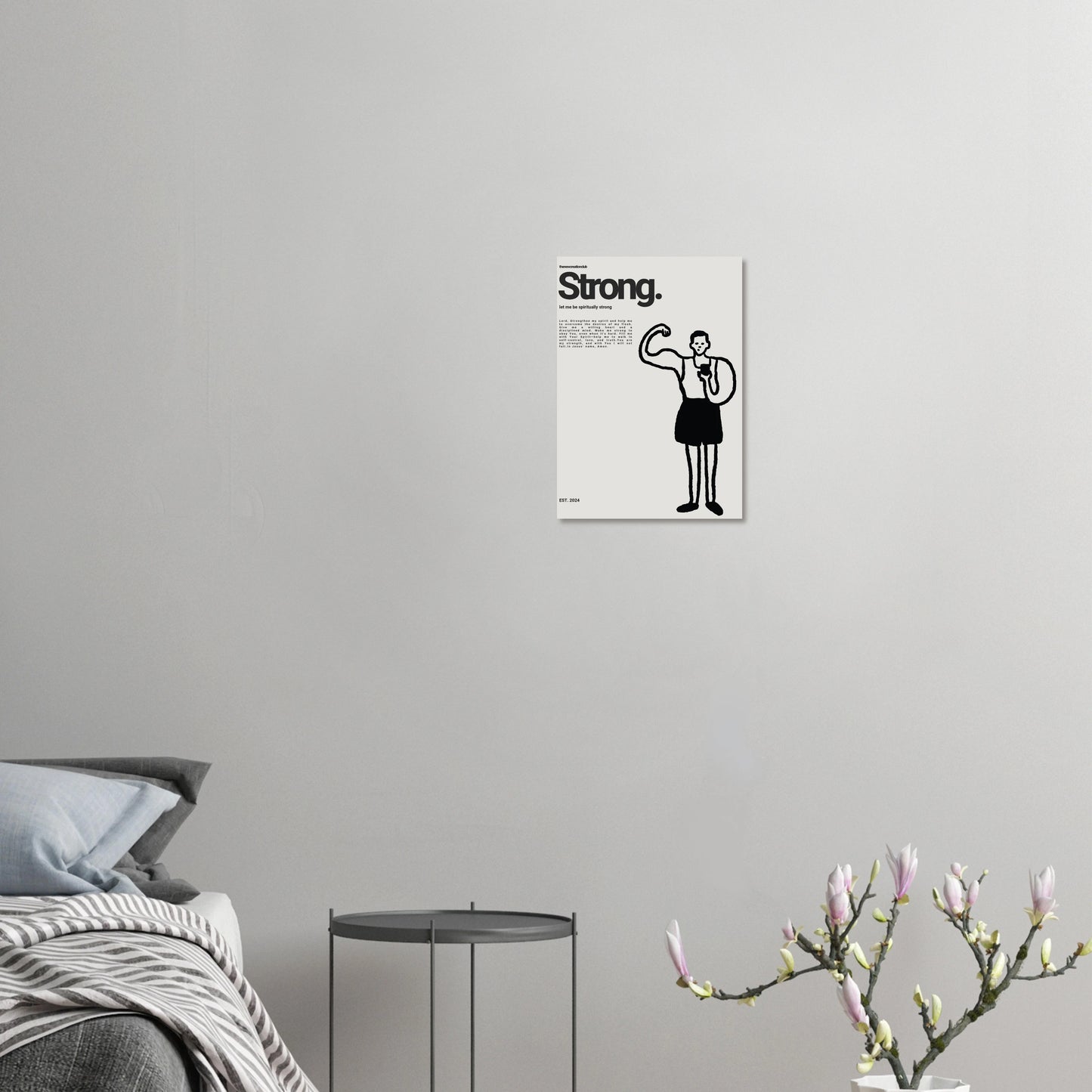 Christliches Poster - Strong